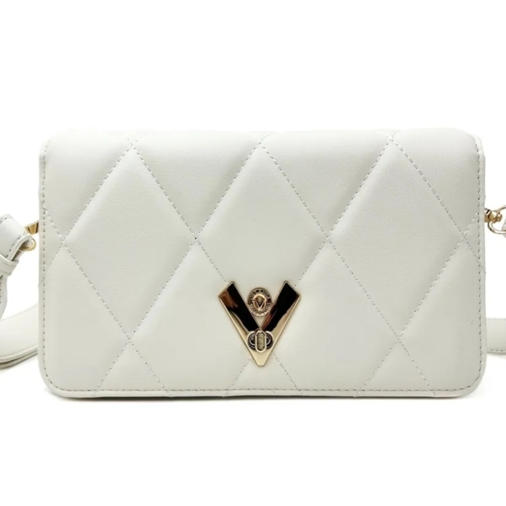 Valentino Orlandi White Quilted Crossbody $279 Retail